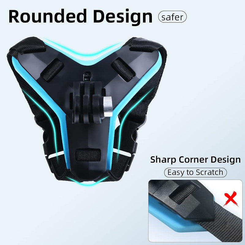  [AUSTRALIA] - Updated Motorcycle Helmet Chin Strap Mount with Phone Clip Compatible with iPhone 14/14Pro/14 Plus, iPhone 13/13 Pro, iPhone X/XS/XR, Samsung, LG, Pixel, Huawei, Xiaomi and More Original version
