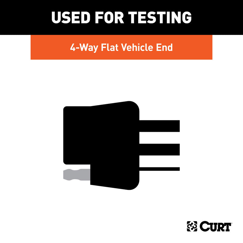  [AUSTRALIA] - CURT 58260 Vehicle Socket Tester 4-Way Flat Towing Wiring Tester 4-Pin Trailer Wiring Original Version