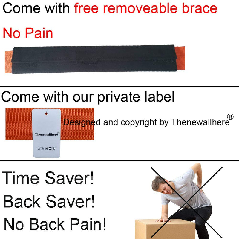  [AUSTRALIA] - Thenewallhere Adjustable Shoulder Lifting,Carrying and Moving Straps for Furniture Appliances Etc.Best Weight Moving Lifting Carrying Straps for 2-Man/Women Movers Easily Secure to Lift Heavy Objects B