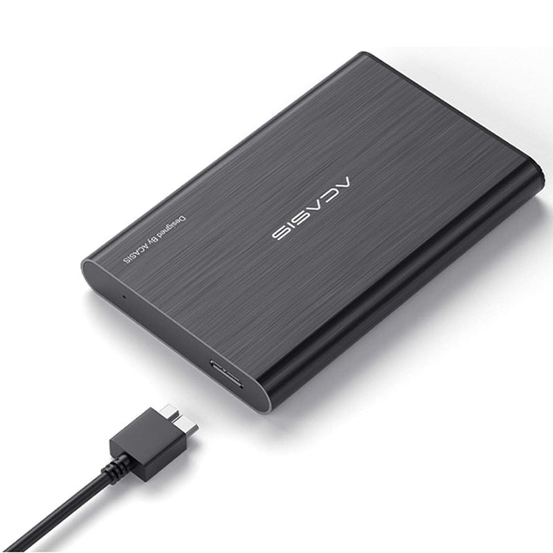  [AUSTRALIA] - ACASIS 80GB Ultra Slim Portable External Hard Drive USB3.0 Hard Disk 2.5" HDD Storage Devices Compatible for Desktop,Laptop,PS4,Mac,TV,Xbox one(Black) 80.0 GB Black