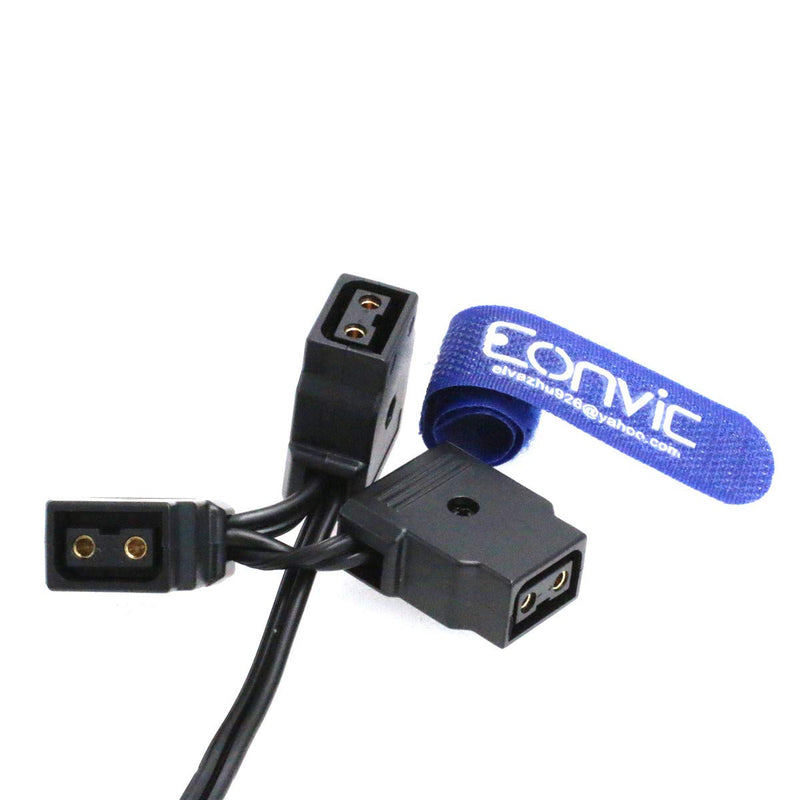  [AUSTRALIA] - Eonvic D-Tap Male to 3 Female P-Tap Hub Adapter Splitter Extension Cable for BMCC Anton V Mount Battery