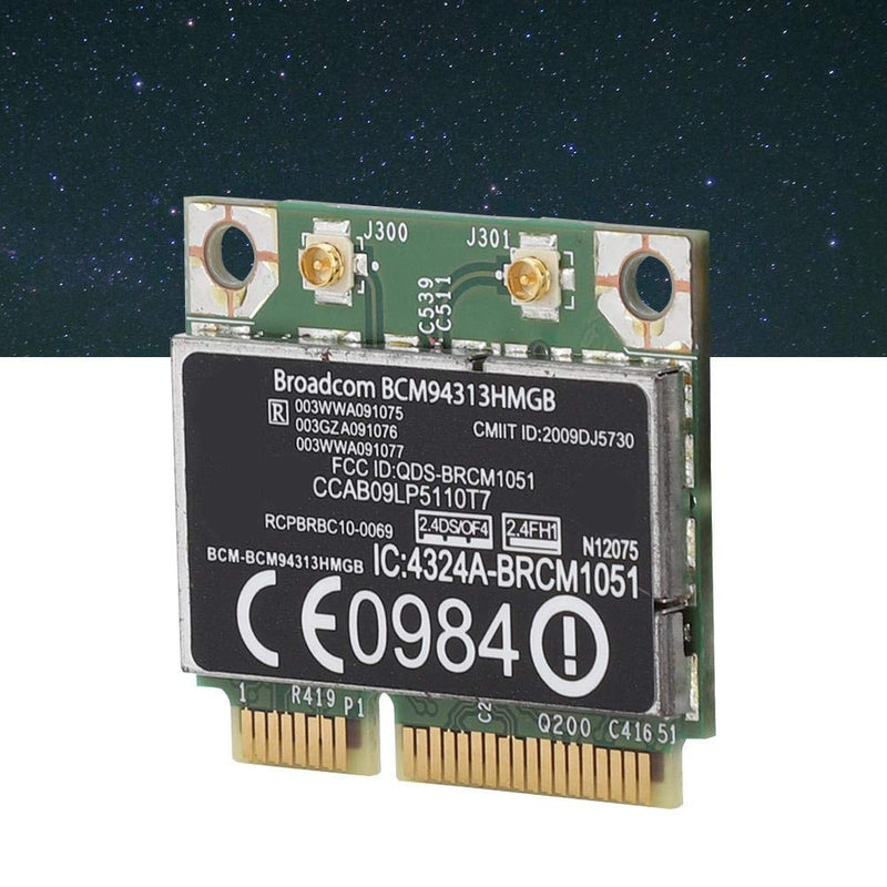  [AUSTRALIA] - PCIE Wirless Network Card, BCM94313HMGB Wi-Fi and Bluetooth 3.0 Wireless Network Adapter PCI Express Half Mini Card use for HP G4/CQ43 Series Desktop PC