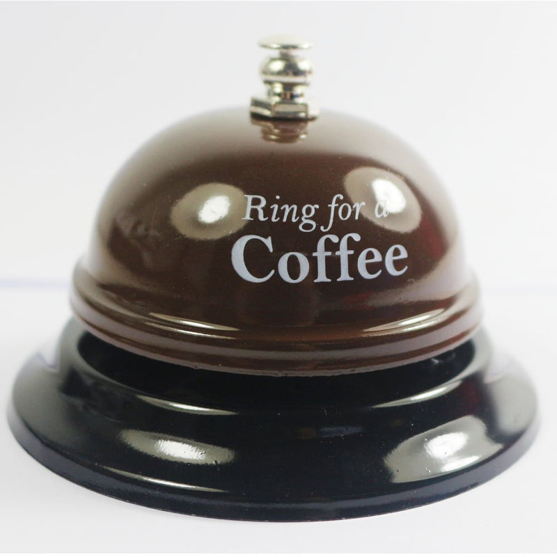 KiaoTime Desk Kitchen Bar Counter Top Service Call Bell Ring for a Coffee Desk Top Bell Ring for Service Call Bell Stage Hens Party Wedding Accessory (Ring for a Coffee) - LeoForward Australia