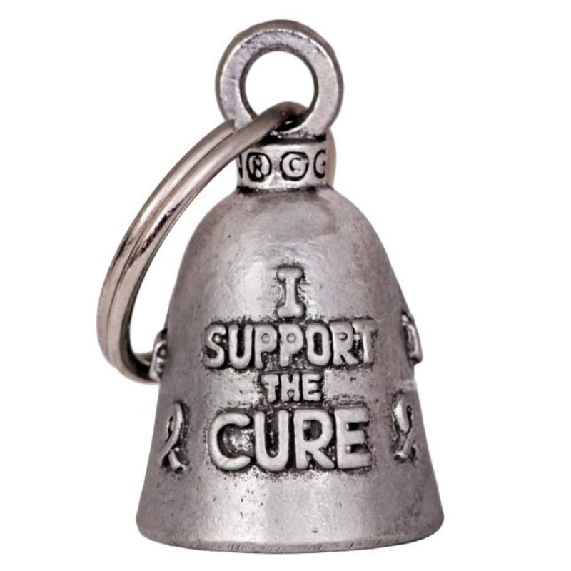 Hot Leathers BEA1086 Silver Support The Cure Guardian Bell 1x1.5 - LeoForward Australia