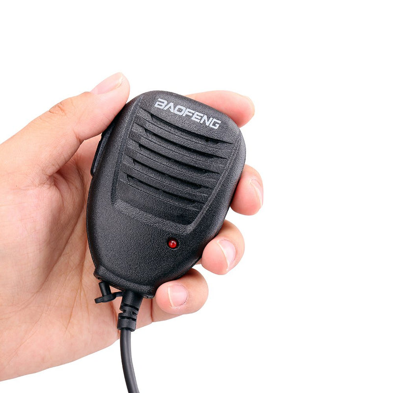  [AUSTRALIA] - Walkie Talkie Handheld Speaker Mic, Shoulder Microphone for BaoFeng UV-5R 5RA 5RB 5RC 5RD 5RE 5REPLUS 3R+ Two Way Radio Accessories (2 Pack) Black-1