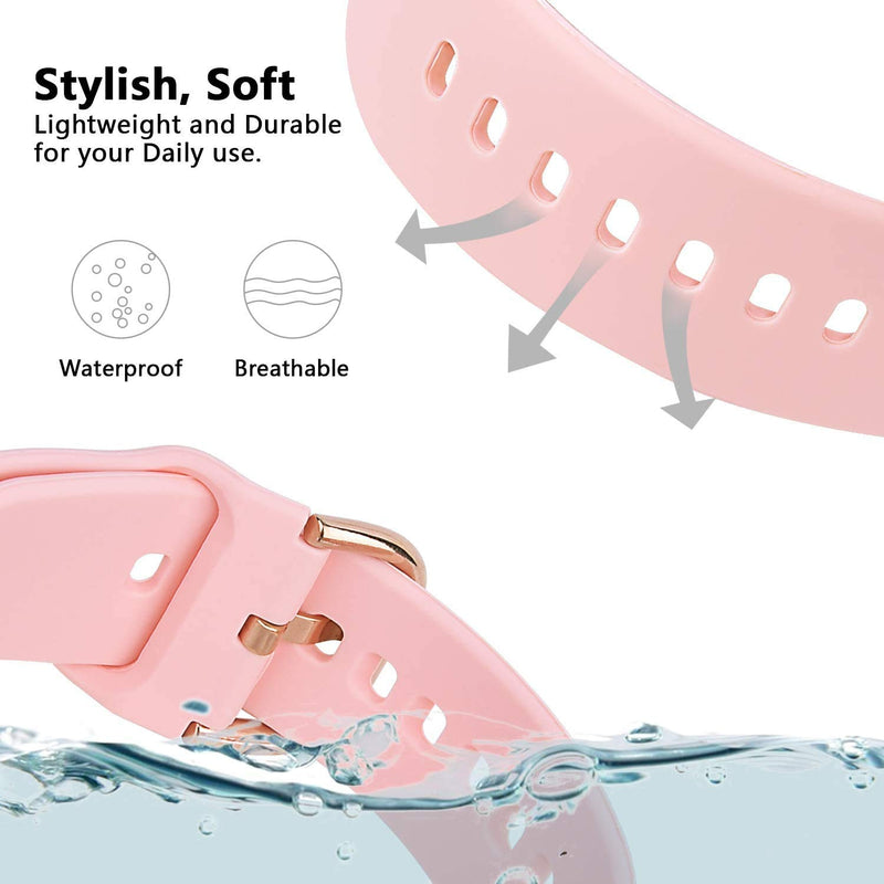  [AUSTRALIA] - ViCRiOR Bands Compatible with Garmin Venu Smart Watch, Quick Release Soft Silicone Fadeless Pattern Printed Floral Replacement Band for Garmin Vivoactive 3 / Vivomove Luxe / Vivomove HR 3 Pack（Leopard + White + Pink）