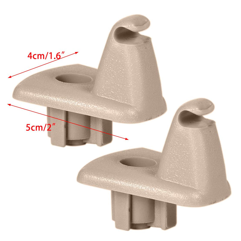  [AUSTRALIA] - beler 2pcs Sun Visor Clips Hook Retainer Replacement for Chrysler 300 Dodge Charger Magnum 1EJ51BD1AA Fulfilled by Amazon