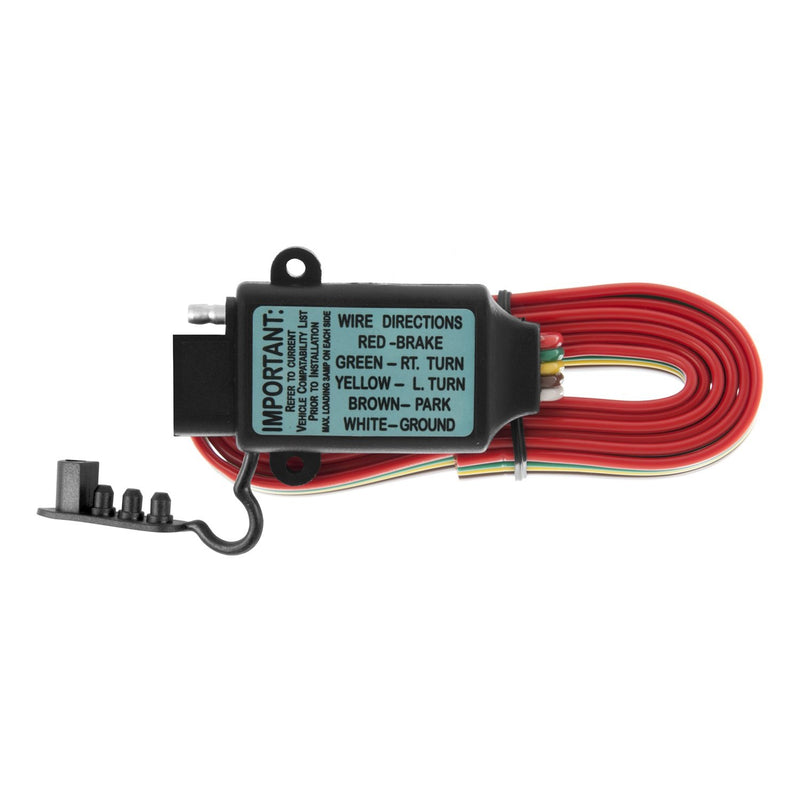  [AUSTRALIA] - CURT 55177 Non-Powered 3-to-2-Wire Splice-in Trailer Tail Light Converter, 4-Pin Wiring Harness