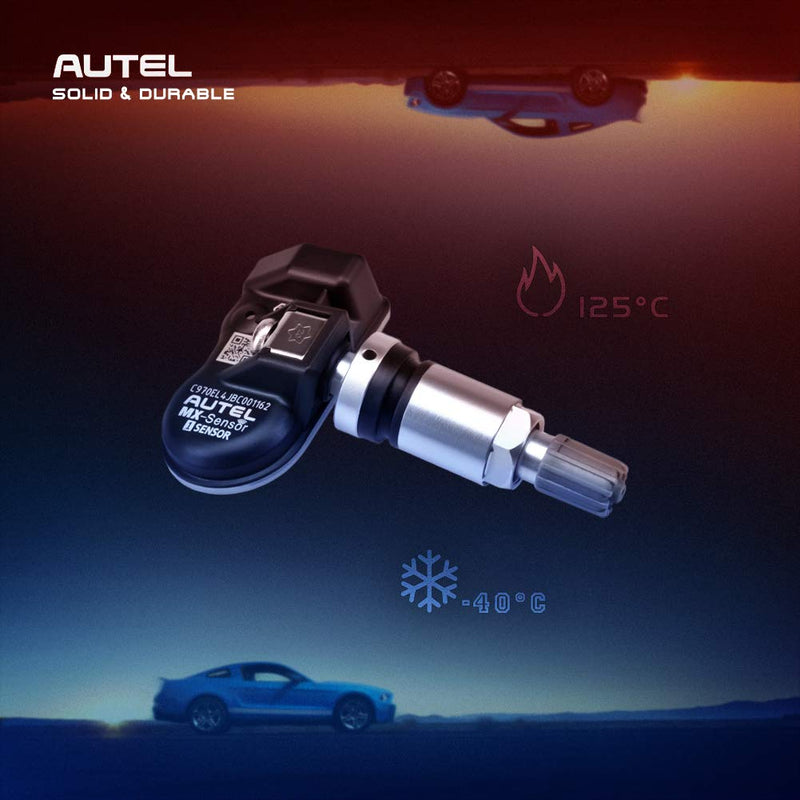 Autel Programmable Universal TPMS Sensors (315MHz + 433MHz) Specially Built for OEM Sensors Replacement (Metal Valve Screw-in) - LeoForward Australia