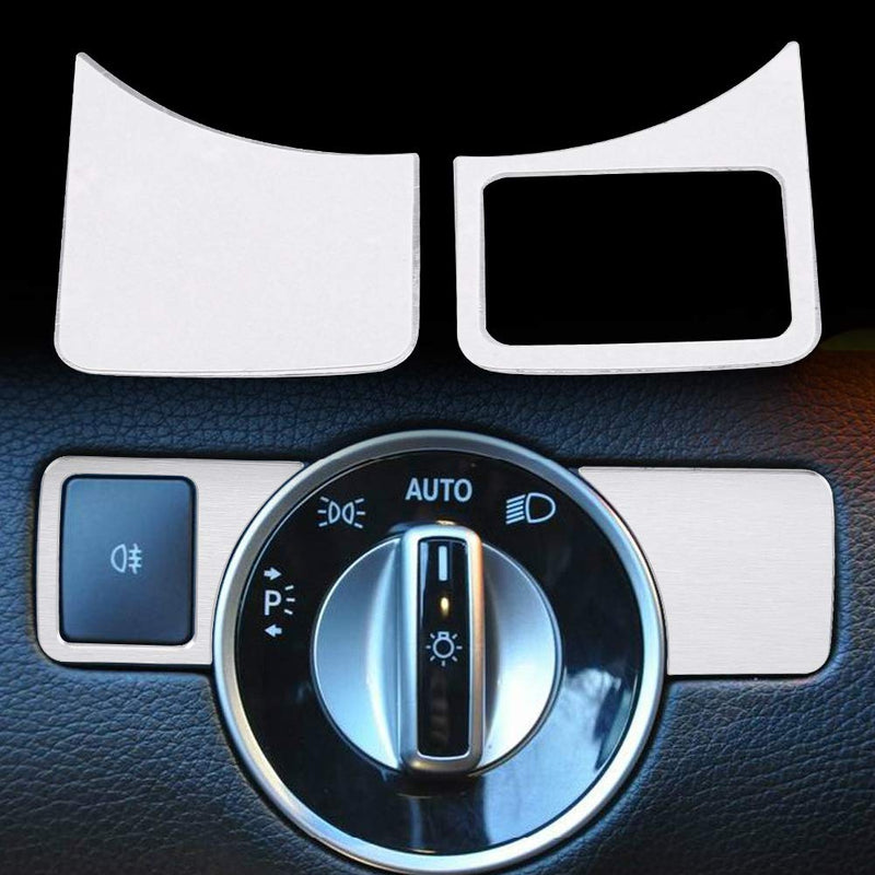 Headlight Switch Button Frame Trim Decoration Sticker Interior Accessories for Mercedes Benz A B C E GLK GL ML Class W176 W246 W204 W212 W166(A) - LeoForward Australia