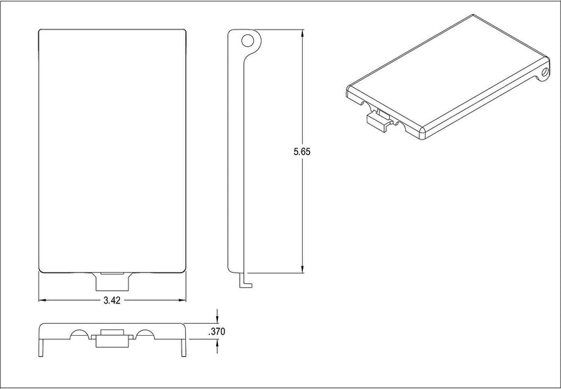 iMBAPrice (1-Pack) DBVW-1 Extra Duty Piantable Replacement Cover for Arlington DBVR1W/DBVS1W/DBVM1W/DBVMA1W 1-Gang (Vertical) in Box Electrical Outlet Box - White 1-Gang (Vertical) - White 1-Pack - LeoForward Australia