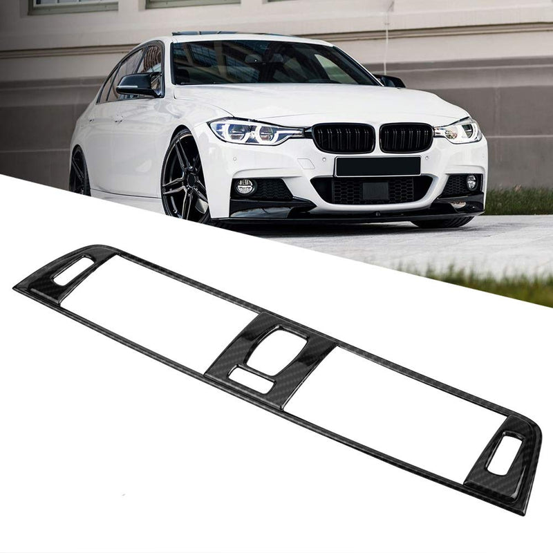  [AUSTRALIA] - Qiilu Console Air Vent Cover Trim Carbon Fiber Central Control Panel Air Conditioning Outlet Vent Covers Frame for BMW 3 Series F30 2013 2014 2015 2016 2017 2018
