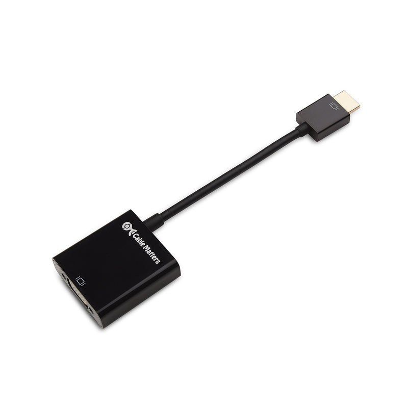 Cable Matters HDMI to VGA Adapter (HDMI to VGA Converter / VGA to HDMI Adapter) in Black - LeoForward Australia