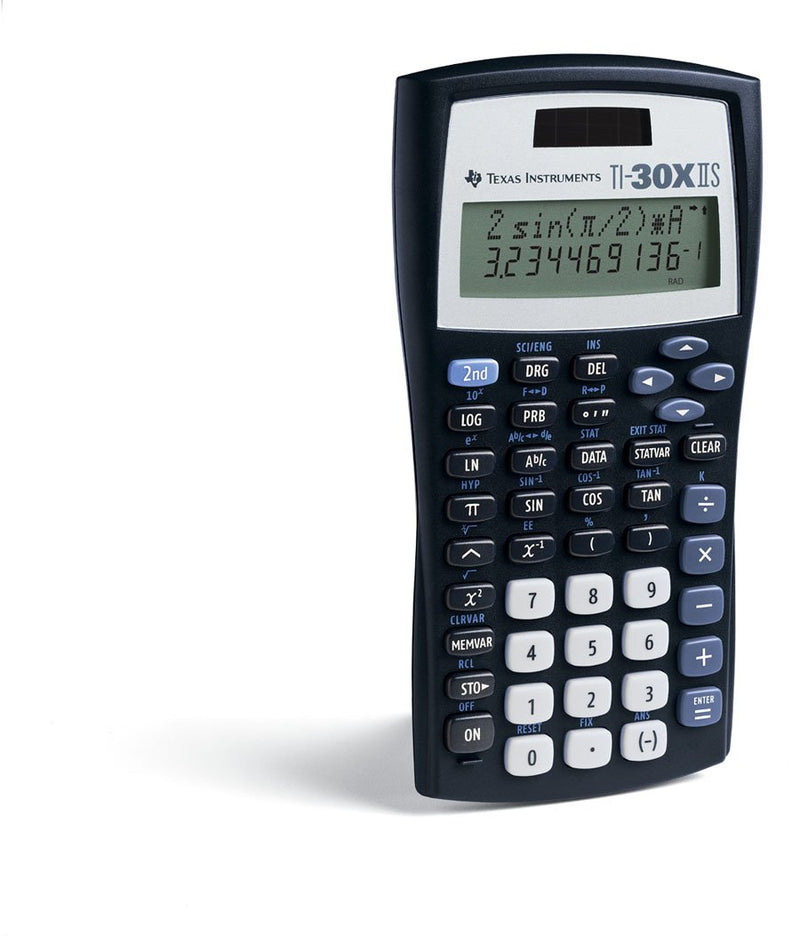  [AUSTRALIA] - Texas Instruments TI-30XIIS Scientific Calculator, Black with Blue Accents Single Pack