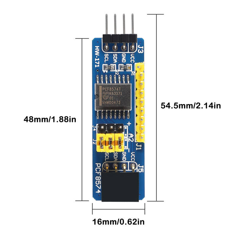  [AUSTRALIA] - 12PCS PCF8574 IO MCU Expansion Board I2C Interface 8bit I/O Expander IIC Bus Evaluation Development Module