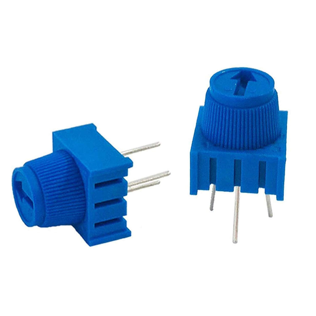  [AUSTRALIA] - MCIGICM (10 Pcs) 10K Ohm Breadboard Trim Potentiometer kit with Knob for Arduino