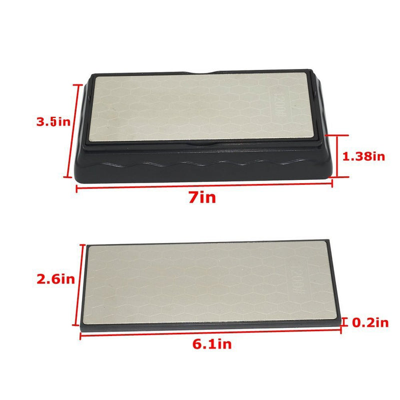  [AUSTRALIA] - YCAMMIN Knife Sharpening Stone, double-sided diamond sharpening stone Sharpener - Fine/Coarse with Anti-slip Base (400/1000 gift) 400/1000 gift