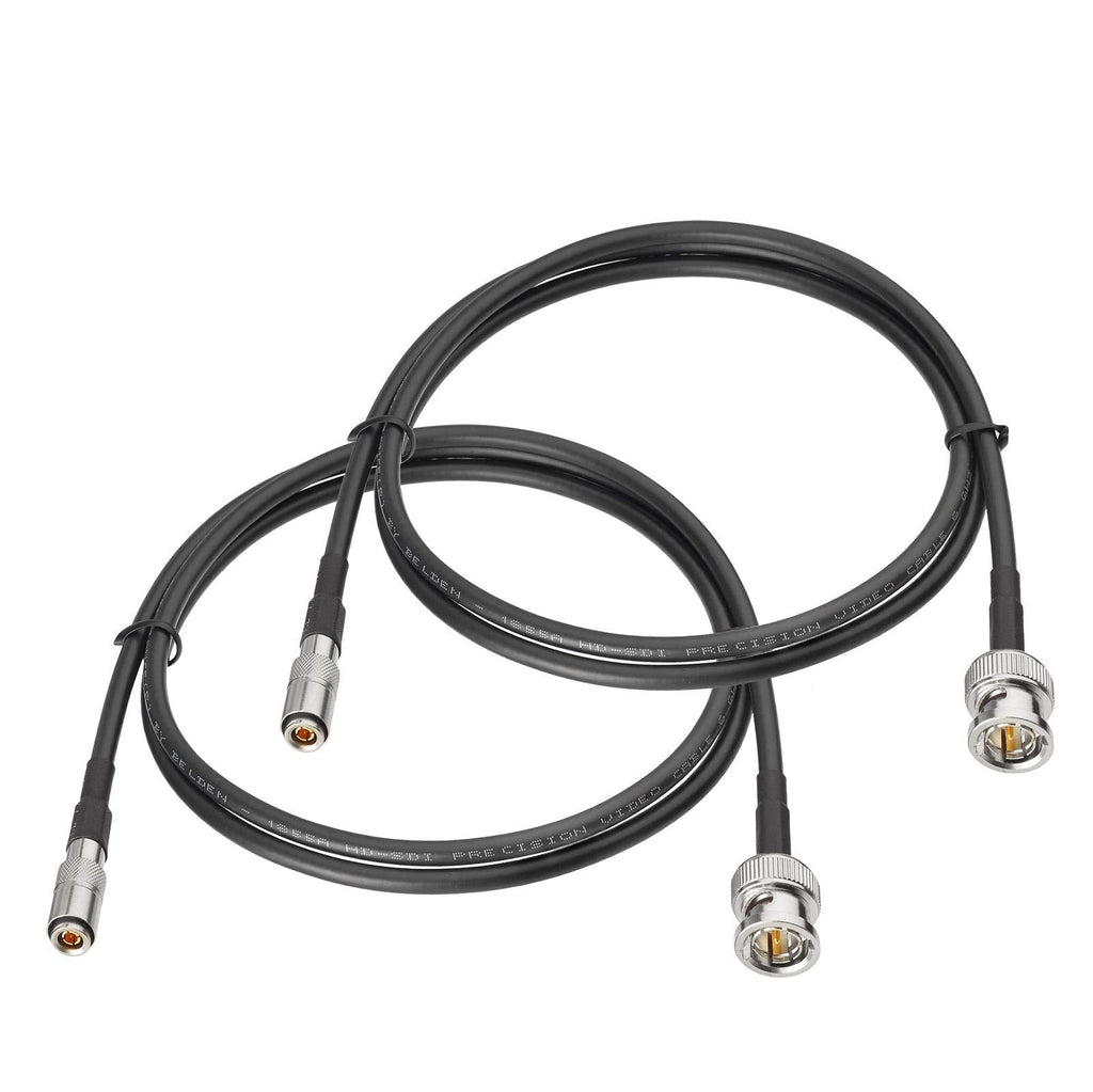  [AUSTRALIA] - SUPERBAT HD SDI Cable 75 ohm BNC Cable DIN 1.0/2.3 to BNC Male 6G Coax Cable (Belden 1855A) 3ft 1m for Blackmagic BMCC/BMPCC Video Assist 4K Transmissions HyperDeck Kameras 2-Pack 2pcs 3ft cable