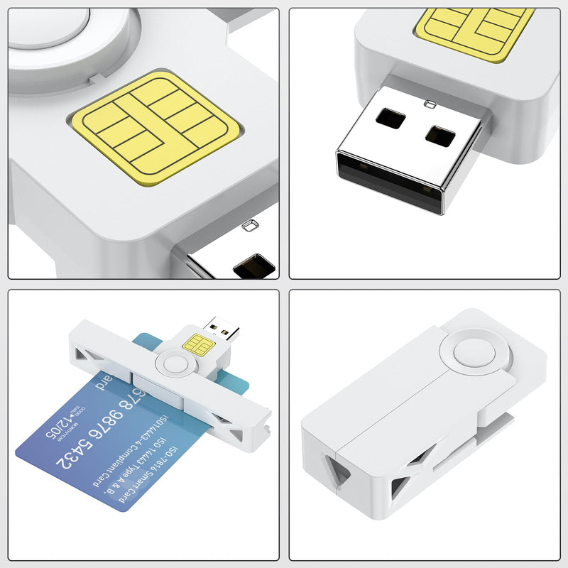  [AUSTRALIA] - CAC Reader, DOD Military USB Common Access CAC Card Reader, Smart Card Reader Compatible with Windows, Mac OS and Linux 335