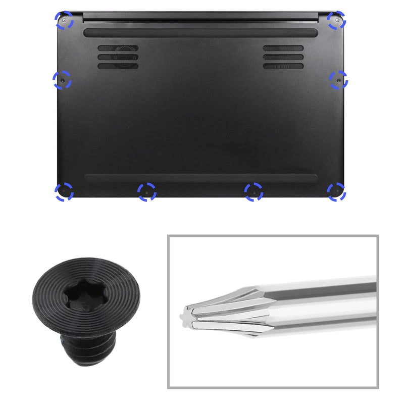  [AUSTRALIA] - 20PCS M2x3 Torx T5 Laptop Bottom Case Screws with T5 Torx Screwdriver Compatible with Razer Stealth 13.3" Blade 15" Alloy Computer Components
