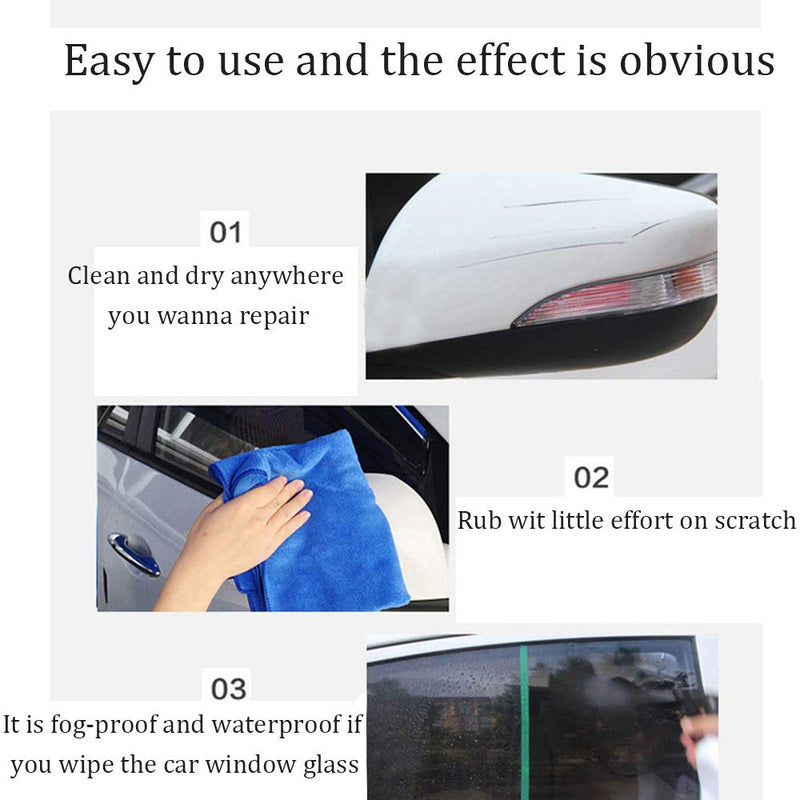  [AUSTRALIA] - Dualshine Car Scratch Remover Cloth, Magic Scratch Removal- 1 Pack with Accessories, Car Scratch Repair Kit for Repairing Car Scratches and Light Scratches Remover Scuffs on Surface One-black With Accessories