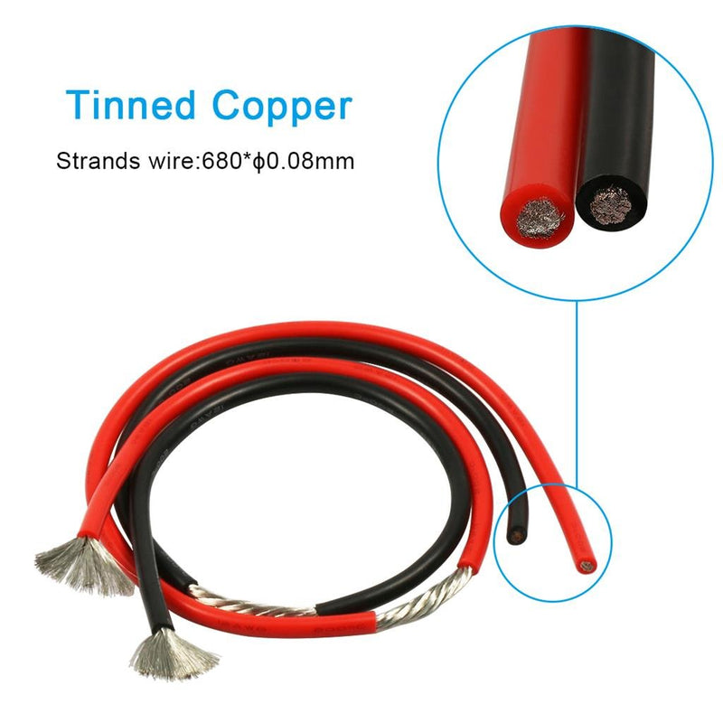  [AUSTRALIA] - BNTECHGO 12 Gauge Silicone Wire 10 ft red and 10 ft Black Flexible 12 AWG Stranded Copper Wire 12 silicone wire red 10ft and black 10ft silicone wire red and black