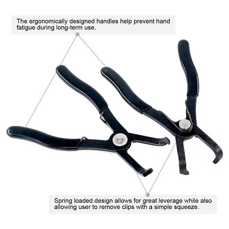  [AUSTRALIA] - Swpeet 3Pcs Body Clip Removal Pliers Set, Including 30 Degree and 80 Degree Push Pin Pliers with 1Pcs Upholstery Trim Clip Removal Pliers Panel Clip Pliers Tapered end for Access on Push Pin Pliers