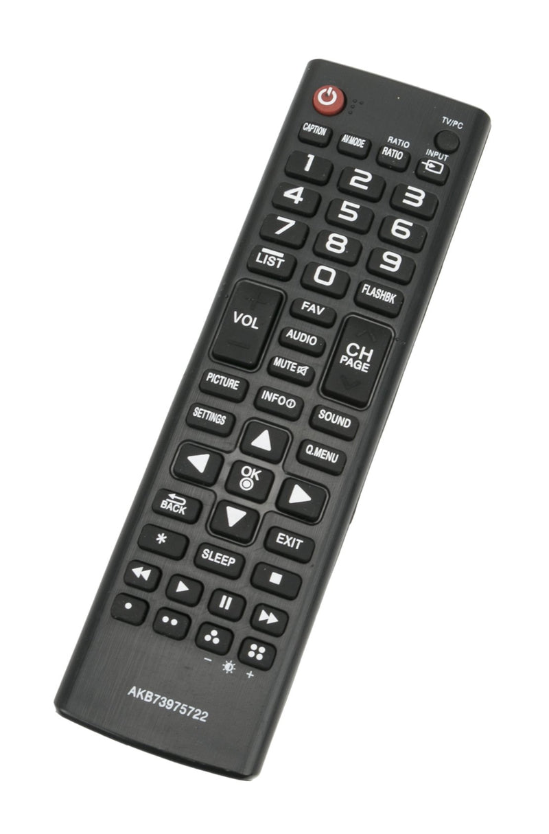 New AKB73975722 TV Remote Control Replacement for LG LED HDTV 22LB4510 22LH4530 24LF4520 29LB4510 28LF4520 28LF4520WU 28LF4520-WU 24LB4510-PU 24LB451B 24LB451B-PU 24LF4520-WU 24LF452B 24LH4530-PU - LeoForward Australia