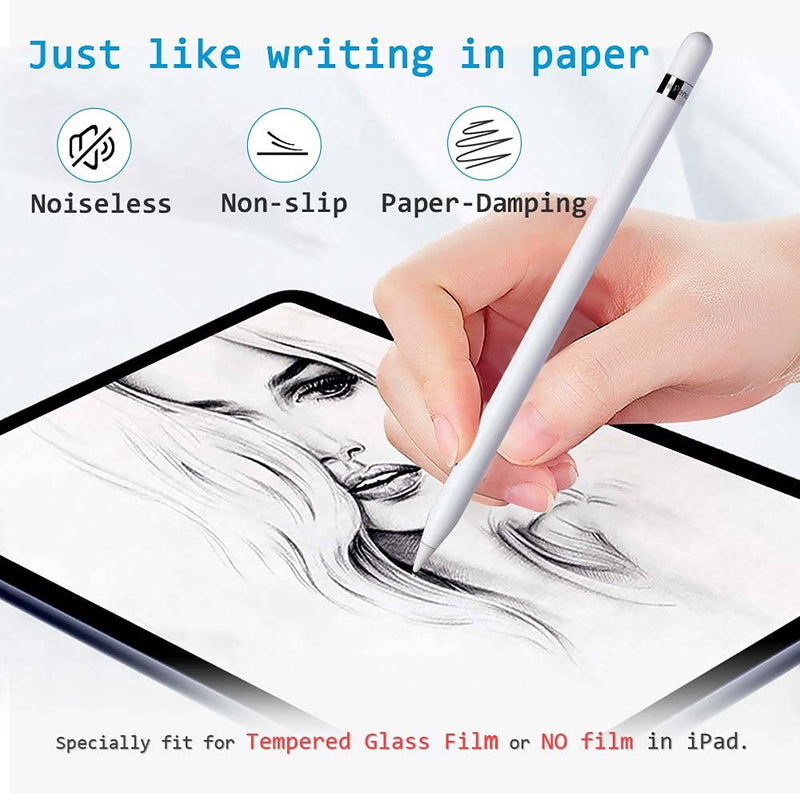 MJKOR [2021 New] Soft Paperfeel Damping Tips Replacement for Apple Pencil 1st Gen & 2nd Gen, Noise Reducing Pen Nibs for iPad Pro(2 PCS) 2 PCS (Model: 2B) - LeoForward Australia