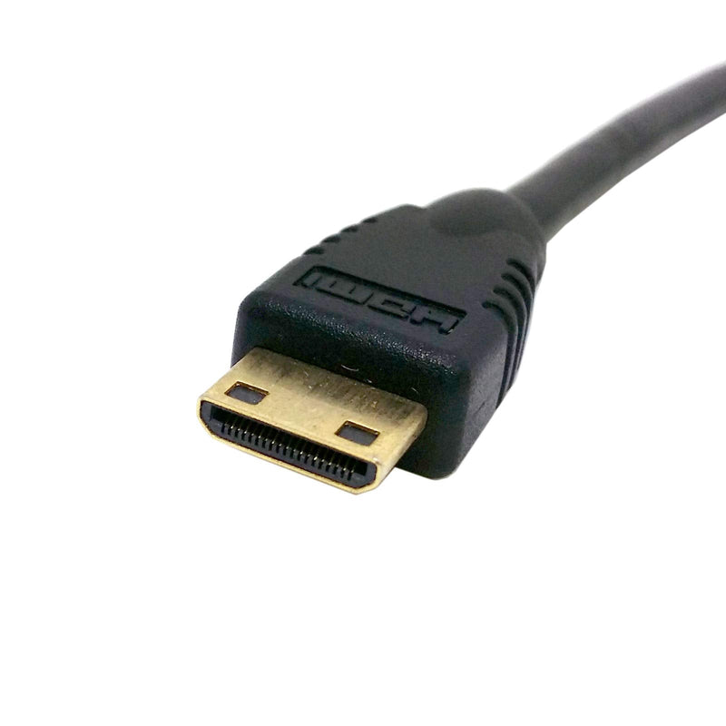 [AUSTRALIA] - CY Type D Micro HDMI v1.4 Socket Female to Type C Mini HDMI Male Convertor Adapter Cable 10cm