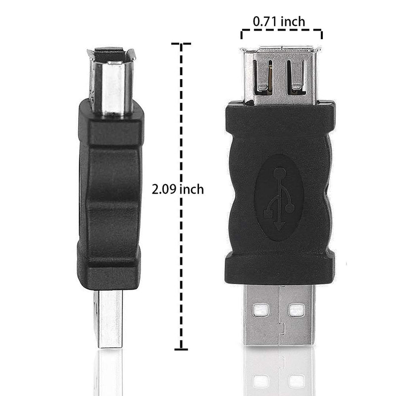  [AUSTRALIA] - Blacell USB 2.0 A Male to Firewire IEEE 1394 6P Female Adaptor Converter Connector F/M