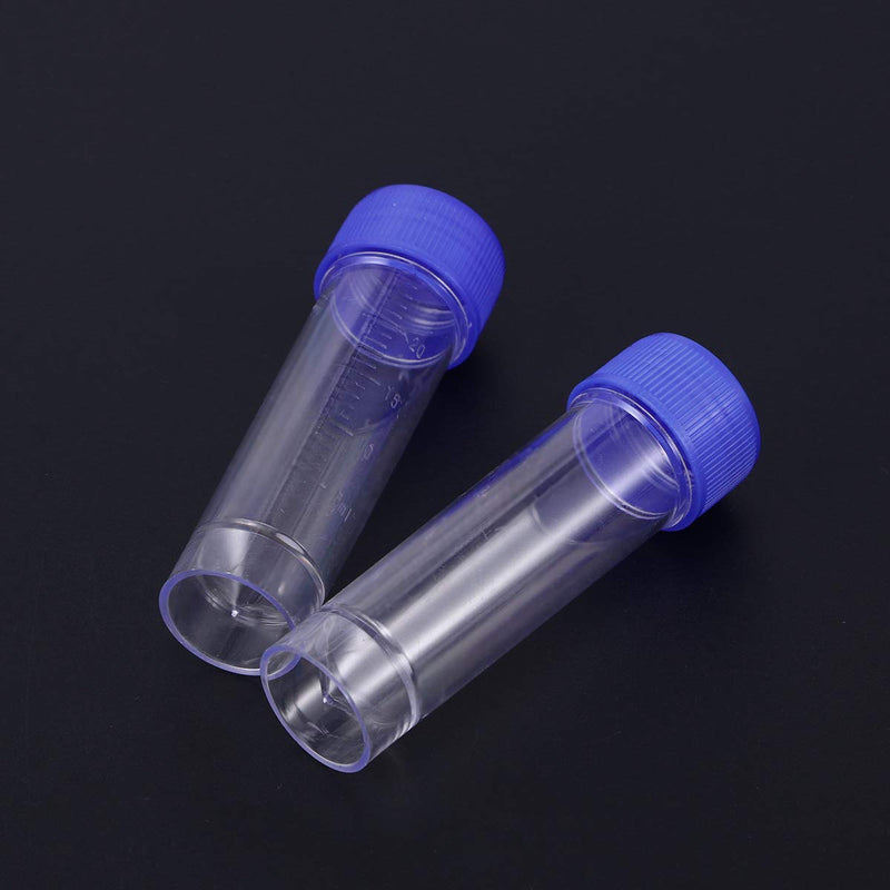  [AUSTRALIA] - Hemobllo sample cups with screw lid samples container without label laboratory medical use 25-30ml 10 pieces