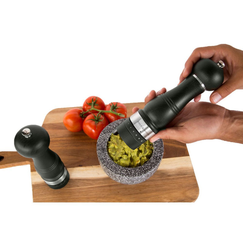  [AUSTRALIA] - COLE & MASON Ardingly Wood Pepper Grinder - Wooden Mill Includes Gourmet Precision Mechanism and Premium Peppercorns, Dark Brown Pepper Mill