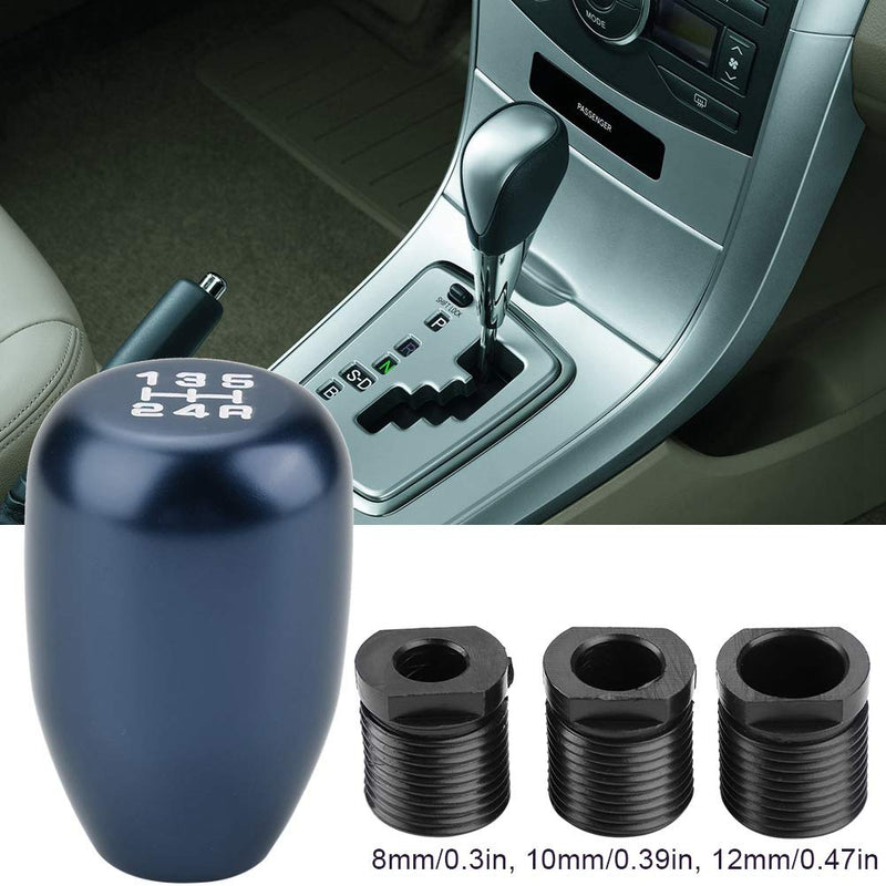 [AUSTRALIA] - Fydun Shift Knobs Car 5 Speed Manual Gear Shift Knob Shifter Lever Stick with 3 Adapters 8/10/12mm(Titanium) Titanium