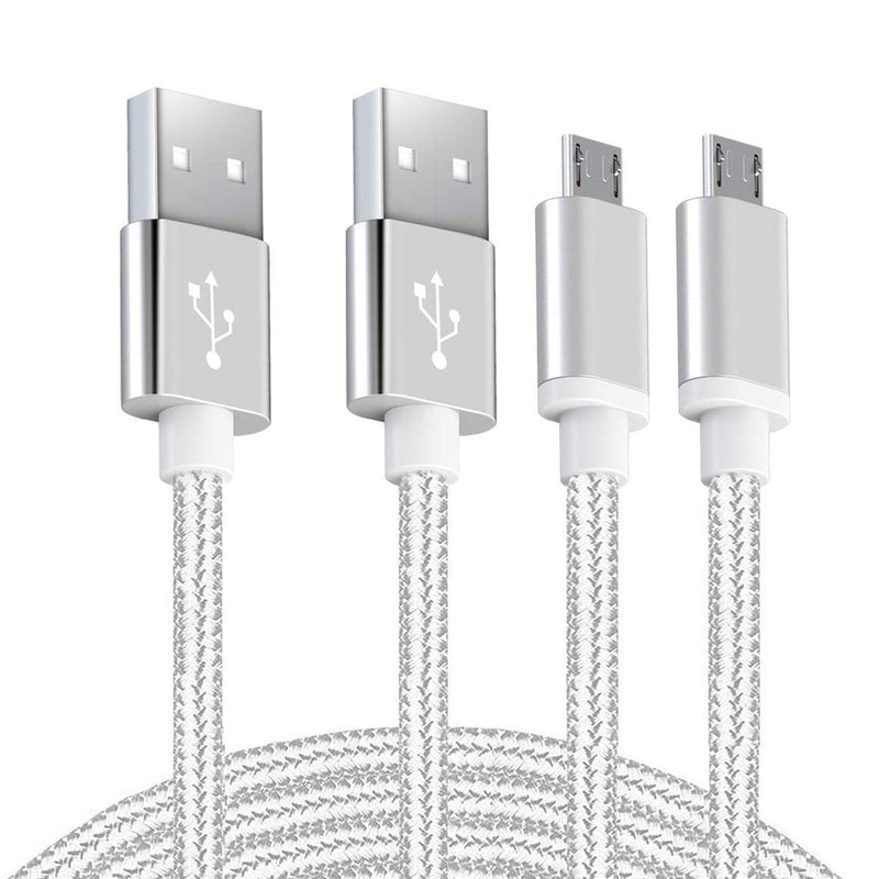  [AUSTRALIA] - Android Charger Micro USB Cable 2Pack 6FT Fast Charging Cord for Samsung Galaxy S6/S7 Edge, J3/J7 Star Prime Crown, Note 4/5, LG G4 K40 K30 K20 Stylo 3, Moto, Xbox, PS4, Kindle Fire Tablets and Phones