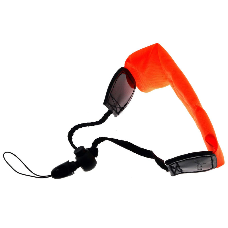  [AUSTRALIA] - RuiLing 1pcs Diving Swimming Floating Hand Wrist Strap, Hand Grip Lanyard for Underwater GoPro, Waterproof Camera, Keys, Sunglass, etc (Orange)