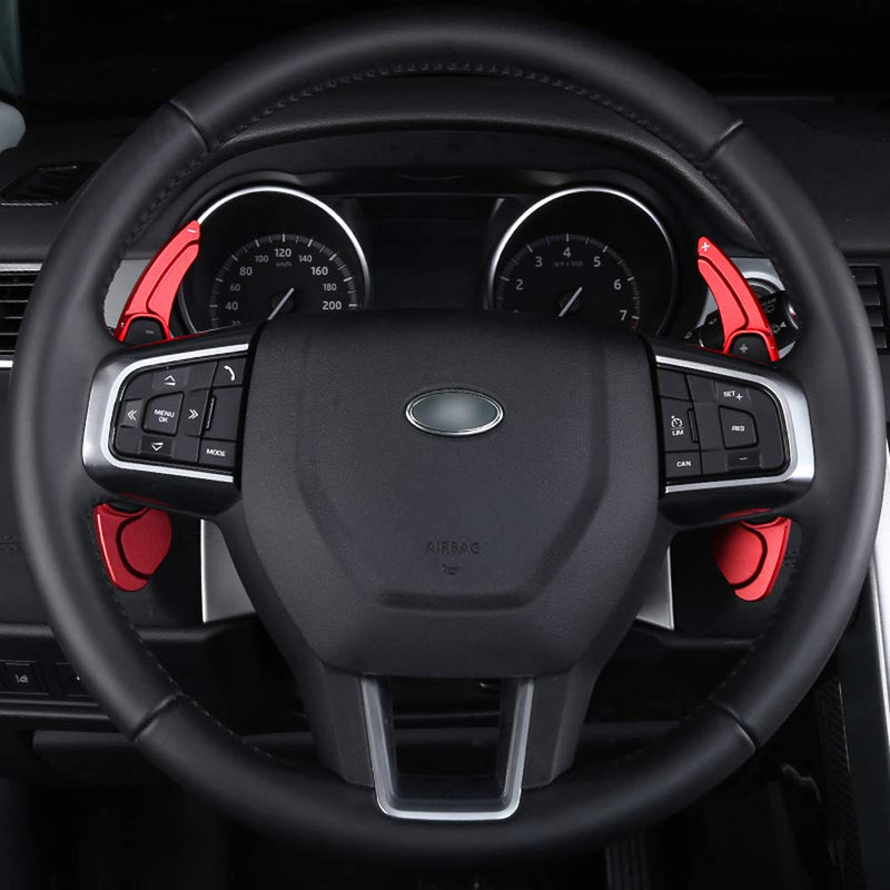 Aluminum Alloy Steering Wheel Shift Paddle Extended Shifter Trim Cover Compatible With Jaguar F-Pace E-Pace XE XF XJ， Compatible With Land Rover Discovery 4/5 Discovery Sport Range Rover Sport Evoque - LeoForward Australia