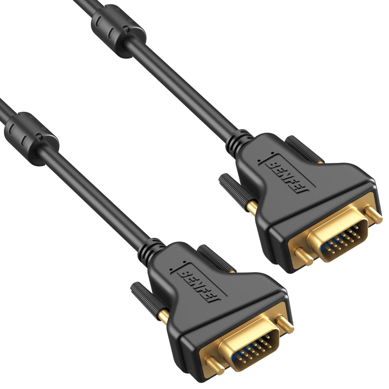  [AUSTRALIA] - BENFEI VGA to VGA Cable, VGA to VGA 1.8m Cable with Ferrites, Laptop Male to Male