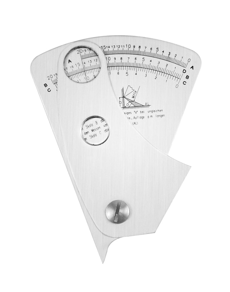  [AUSTRALIA] - QWORK welding gauge, stainless steel fan-shaped welding gauge 0.1mm precision