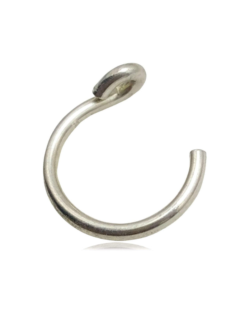 Sterling Silver Faux Clip-On Nose Ring 20g - No Piercing Needed - LeoForward Australia