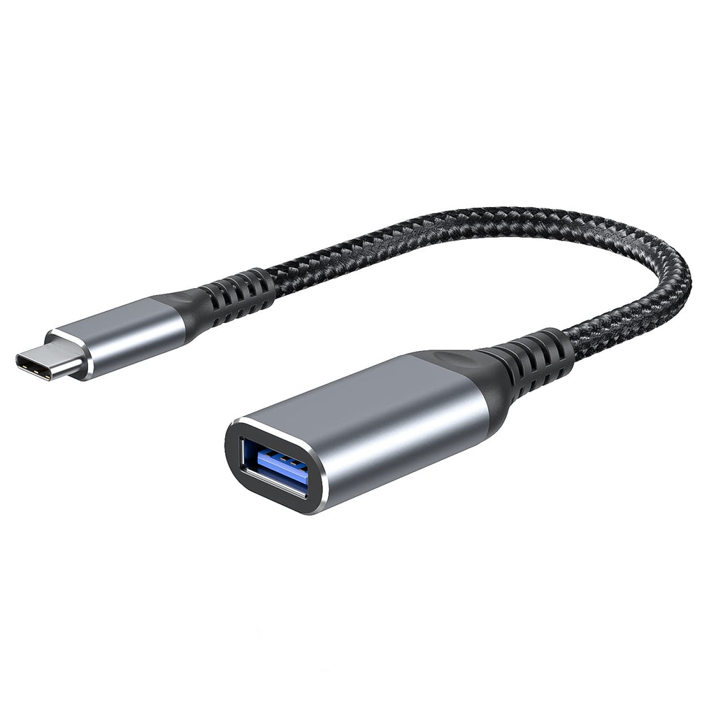  [AUSTRALIA] - USB C to USB Adapter, Type c to USB 3.0 Cable, OTG Cable Thunderbolt3 to USB Adapter Compatible with MacBook Windows Laptop and Cellphone, 3.9 inch Sliver, 1-Pack