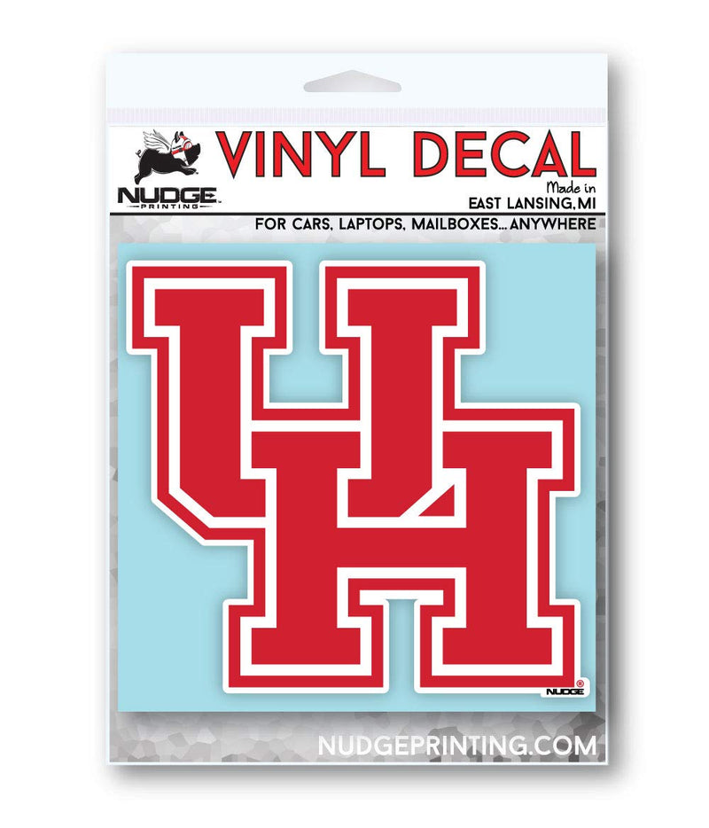  [AUSTRALIA] - Nudge Nudge Printing Collegiate NCAA Car Decal Made from Premium Weatherproof Vinyl University of Houston