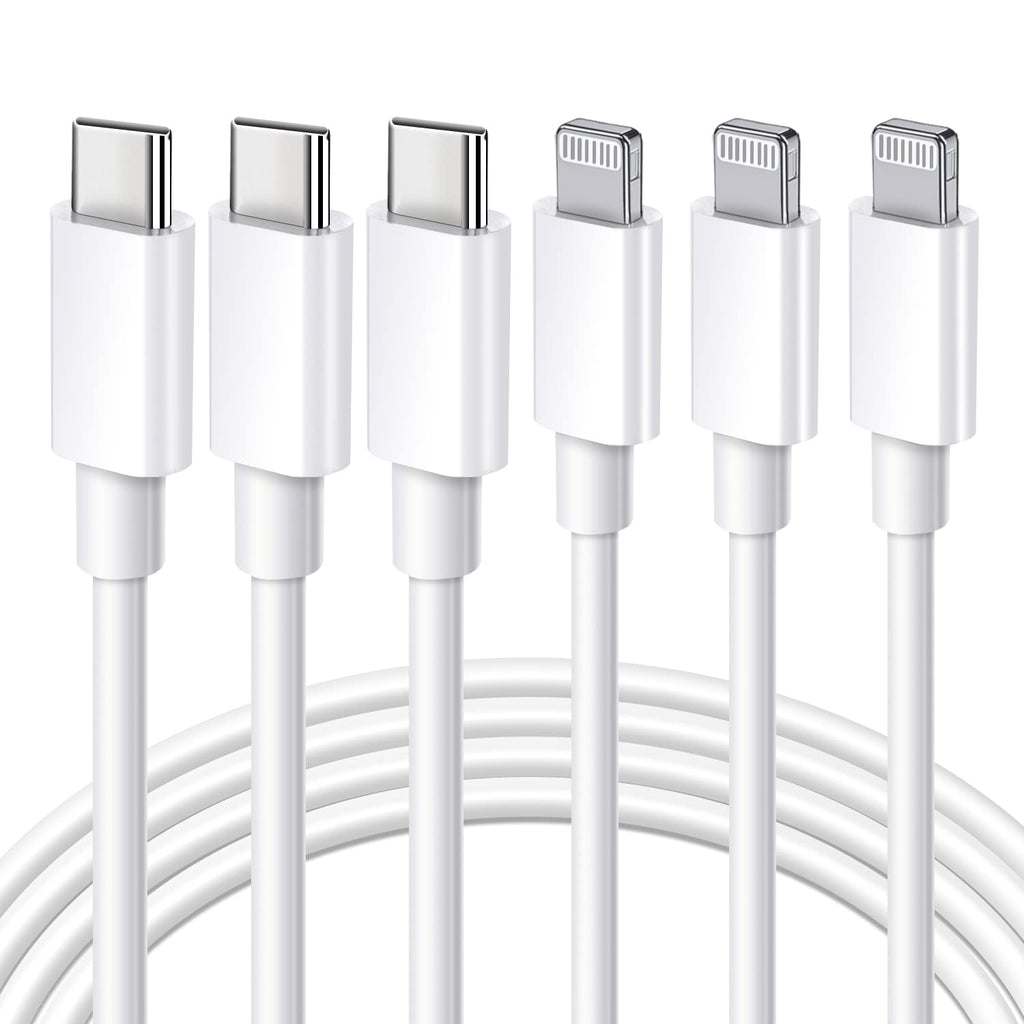 [AUSTRALIA] - [Apple MFi Certified] USB C to Lightning Cable 3Pack 10FT Fast Charger Cable Type C Charging Cord Compatible with iPhone 14 13 13 Pro Max 12 12 Pro Max 11 XS XR X 8 iPad,White