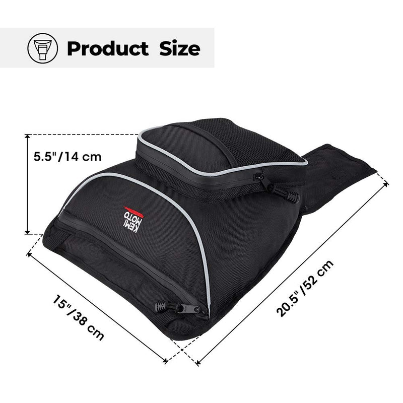  [AUSTRALIA] - RZR Storage Bag, UTV Cab Pack Center Seat Bag for Polaris Razor 570 800 S 900 1000 XP Black