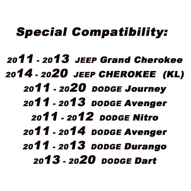  [AUSTRALIA] - 8 in Roof Radio Antenna Mast Compatible with Jeep Grand Cherokee,Cherokee, Fits Dodge Journey,Avenger,Durango,Dart 2011-2023 for 5091100-AA,5064688AB Durable Flexible Rubber Replacement Antenna