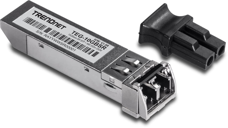  [AUSTRALIA] - TRENDnet SFP to RJ45 10GBASE-SR SFP+ Multi Mode LC Module, TEG-10GBSR, Up to 550 m (1,804 Ft.), Hot Pluggable SFP+ Transceiver, 850nm Wavelength, Duplex LC Connector, DDM Support, Lifetime Protection 400 Meters
