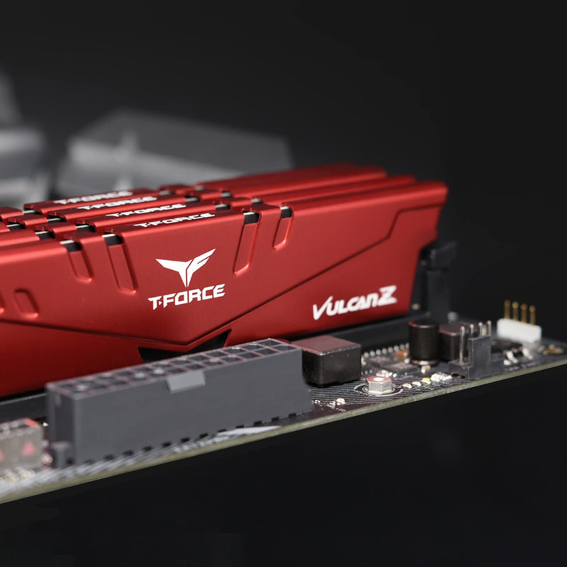  [AUSTRALIA] - TEAMGROUP T-Force Vulcan Z DDR4 16GB Kit (2x8GB) 3000MHz (PC4-24000) CL16 Desktop Memory Module Ram (Red) - TLZRD416G3000HC16FDC01 16GB (2x8GB) DDR4 3000MHz CL 16-20-20-40 Red