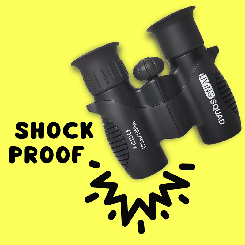  [AUSTRALIA] - Binoculars for Kids 8x21 High-Resolution - Kids Binoculars Gift Set for Boys & Girls, Shockproof & Compact for Bird Watching, Travel, Hiking, Camping, Hunting, Children Outdoor Gear Green/Blue