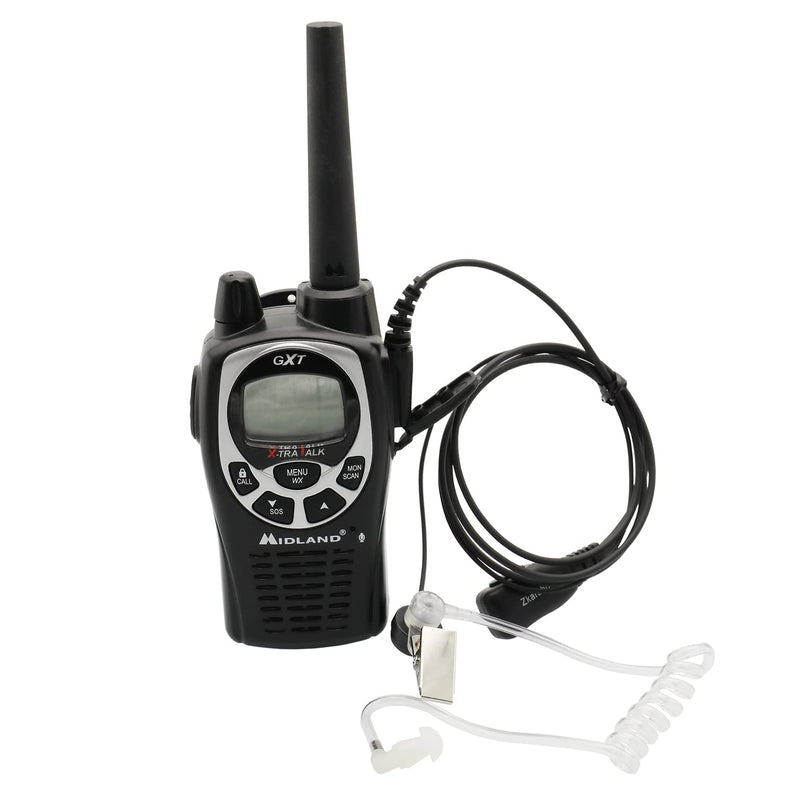 [AUSTRALIA] - Walkie Talkies GXT1000VP4 Earpiece with Mic 2 Pin Acoustic Tube Headset Compatible with Midland LXT118 LXT500VP3 LXT600VP3 GXT1050VP4 GXT1000XB (10 Pack)