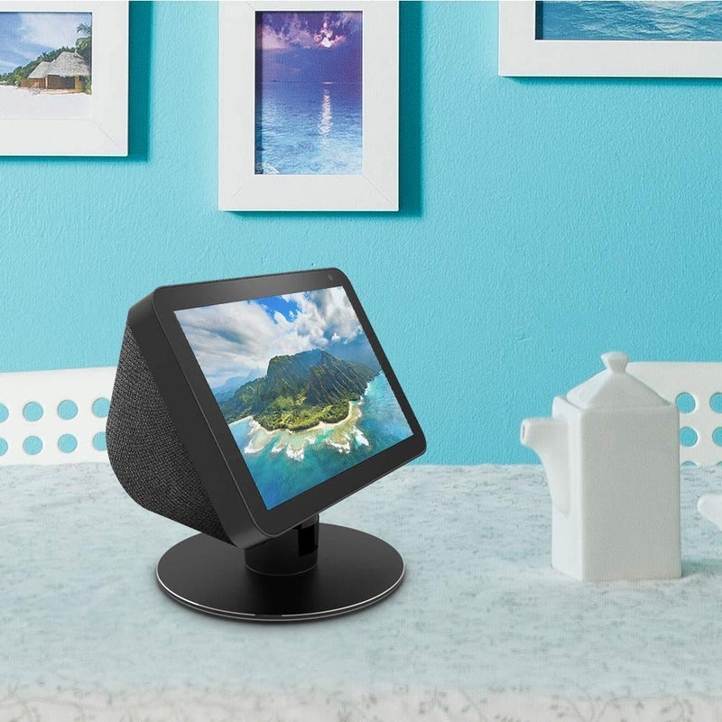  [AUSTRALIA] - Echo Show 8 Adjustable Stand, Stand for Amazon Echo Show 8, Horizontal 360 Rotation Longitudinal Angle Change Echo Show 8 View Black MY012-01
